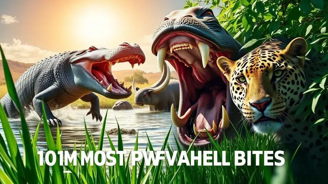 10 Mordidas Mais Fortes do Mundo Animal