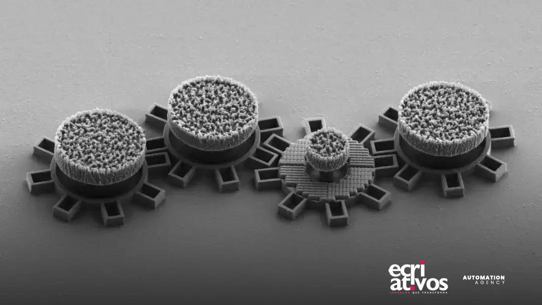 Nanoengrenagens acionadas por luz: micromotores sem motores integrados