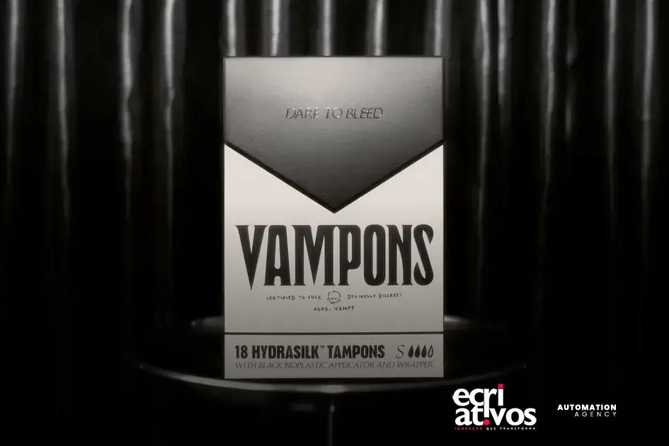 Vampons reinventa produtos menstruais com embalagem inspirada em vampiros