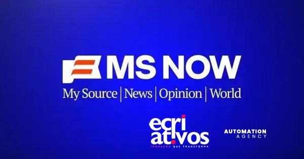 MSNBC vira MS NOW em 15 de novembro — mesma missão, novo nome