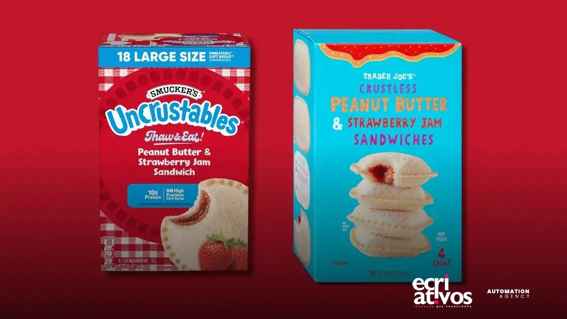 Smucker’s processa Trader Joe’s por sanduíche PB&J sem crosta