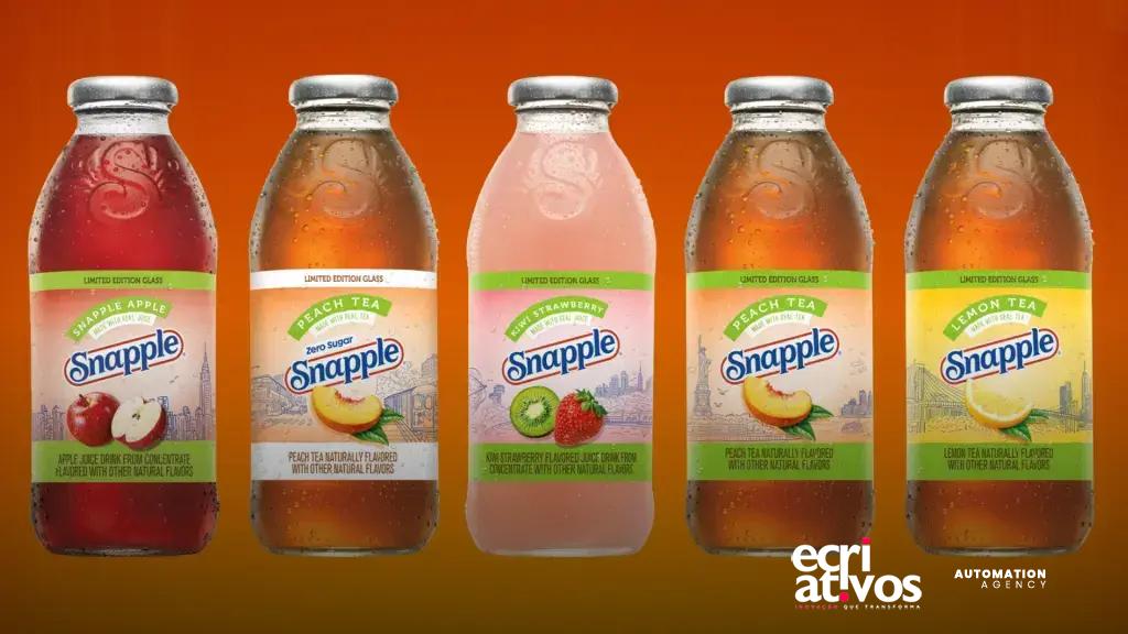 Snapple volta a lançar garrafas de vidro em edição limitada — nostalgia à vista
