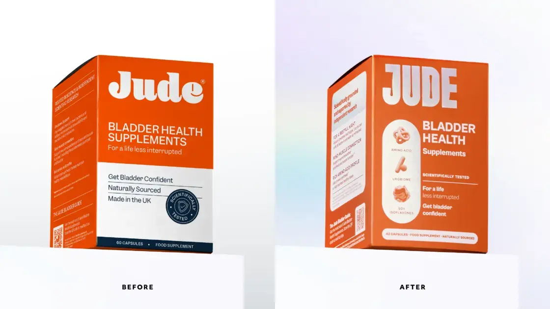 Jude renova embalagem com frasco translúcido e mensagem forte